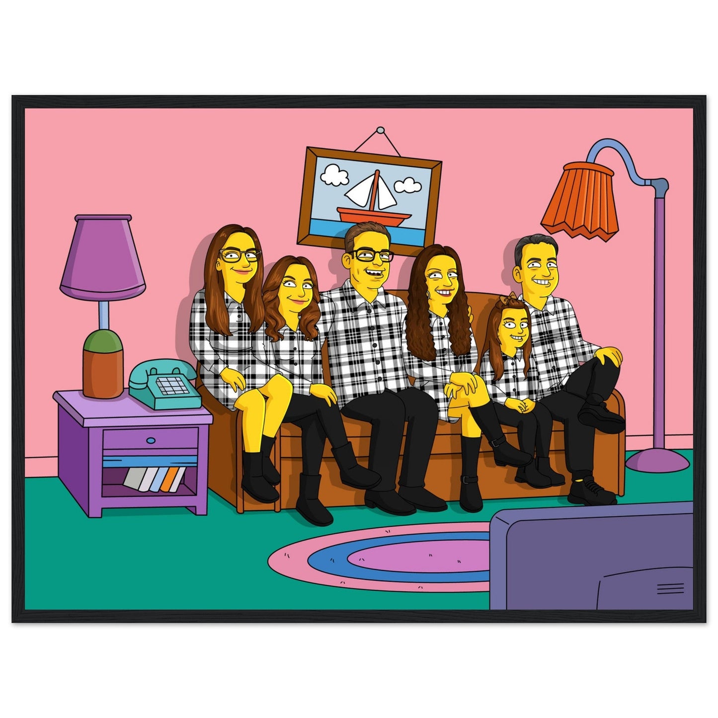 Classic Matte Paper Wooden Framed Poster | Turn Me Cartoons