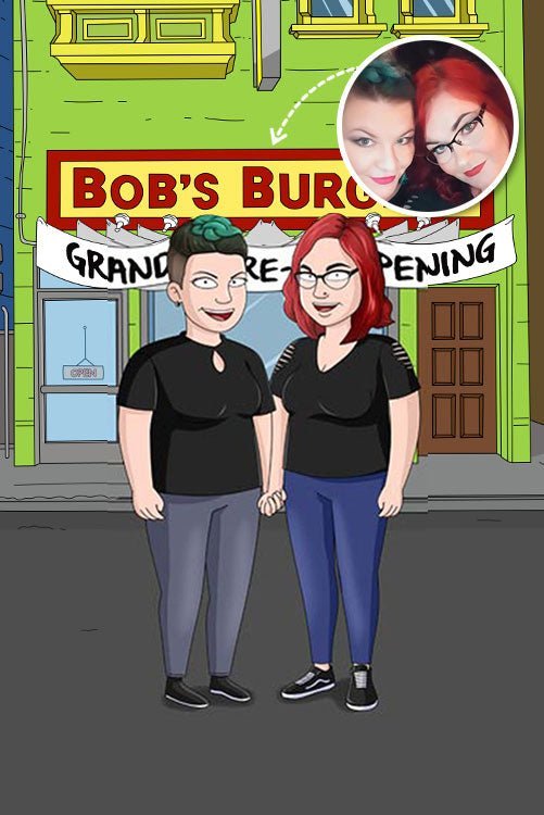 Bobs Burger Portrait, Bobs Burgers Family Portrait | Turn Me Cartoons