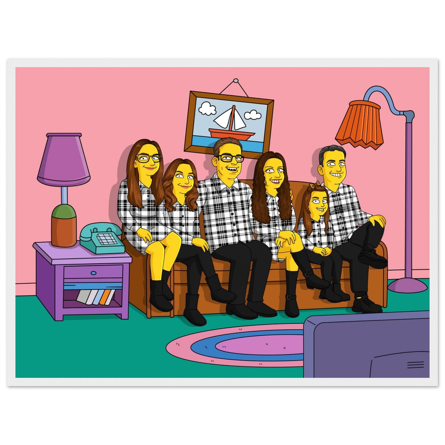Classic Matte Paper Wooden Framed Poster | Turn Me Cartoons