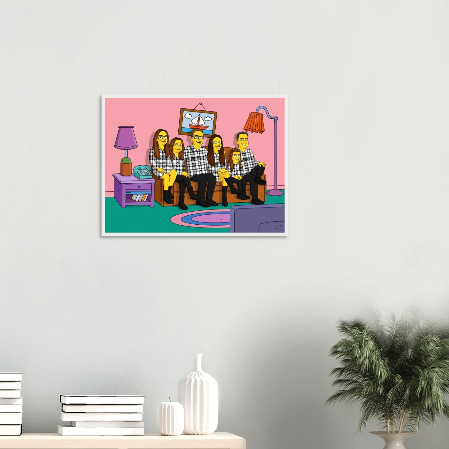 Classic Matte Paper Wooden Framed Poster | Turn Me Cartoons