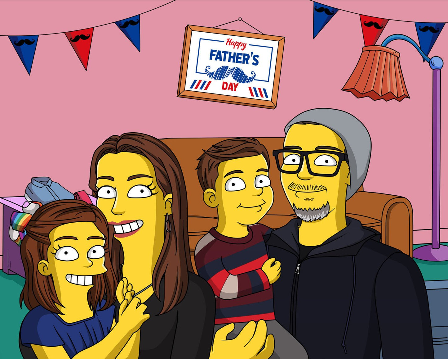 Custom Simpsons Portrait, Simpsons Family Portrait | Turn Me Cartoons