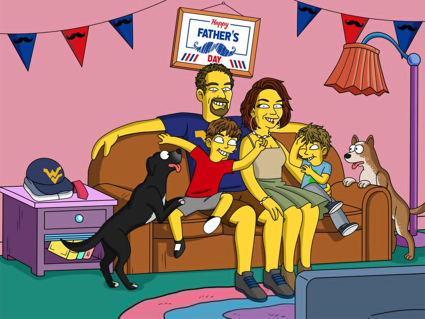 Custom Simpsons Portrait, Simpsons Family Portrait | Turn Me Cartoons