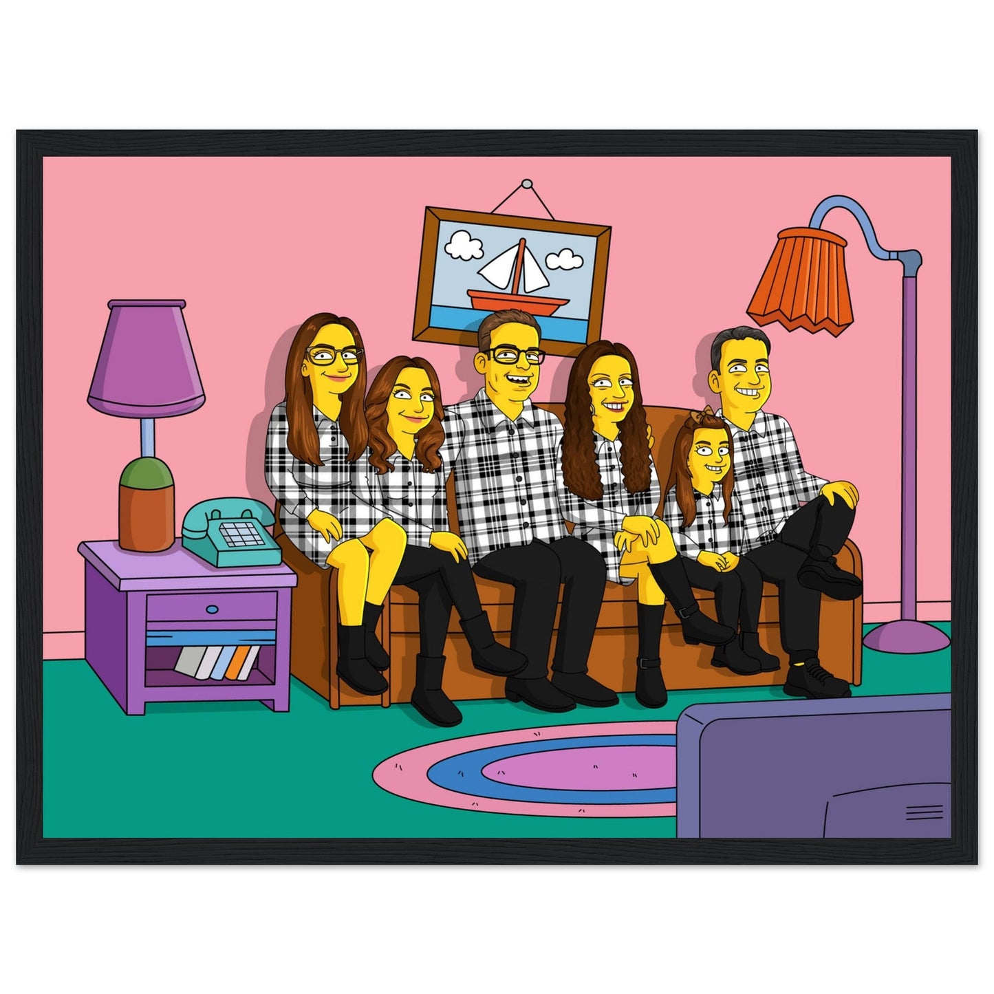 Classic Matte Paper Wooden Framed Poster | Turn Me Cartoons