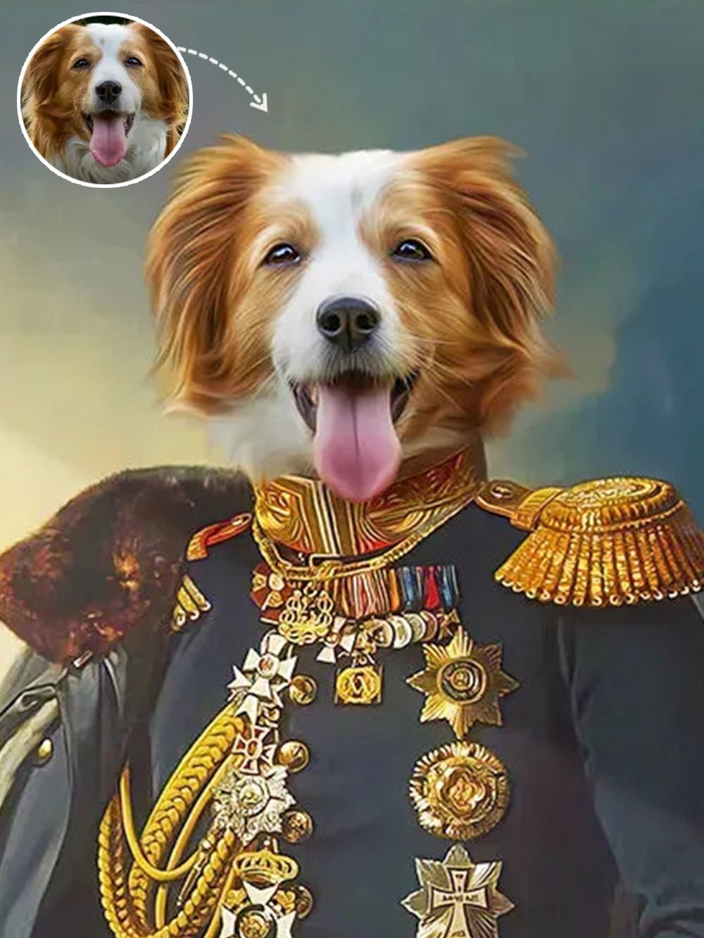 Alexander Suvorov Custom Pet Portrait, Royal Pet Portrait | Turn Me Cartoons