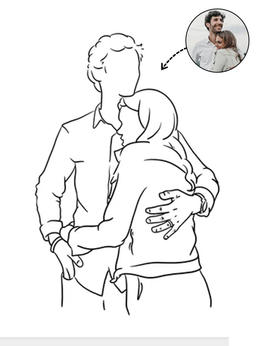 Line Art Portrait, Turn Photo To Line Drawing | Turn Me Cartoons
