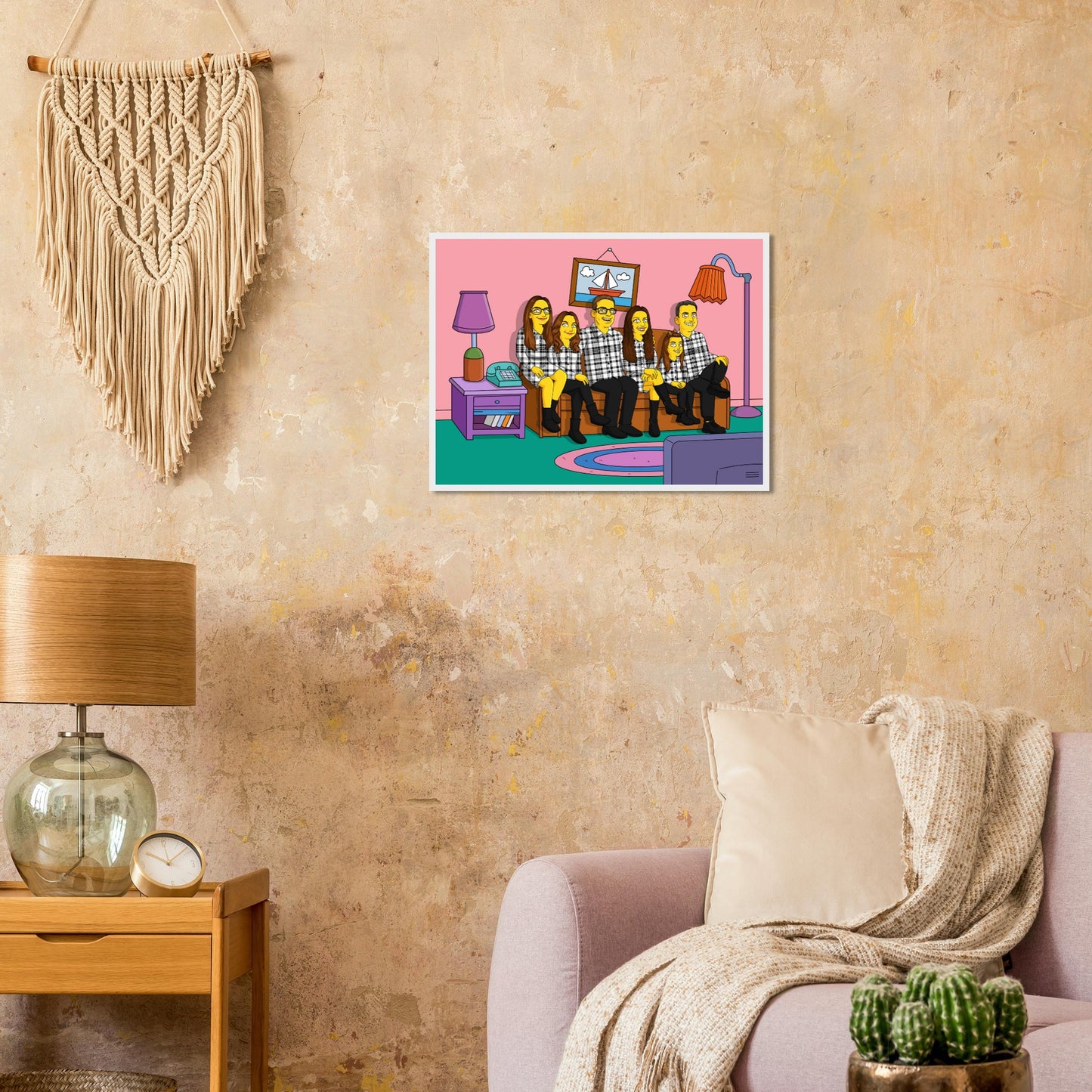 Classic Matte Paper Wooden Framed Poster | Turn Me Cartoons