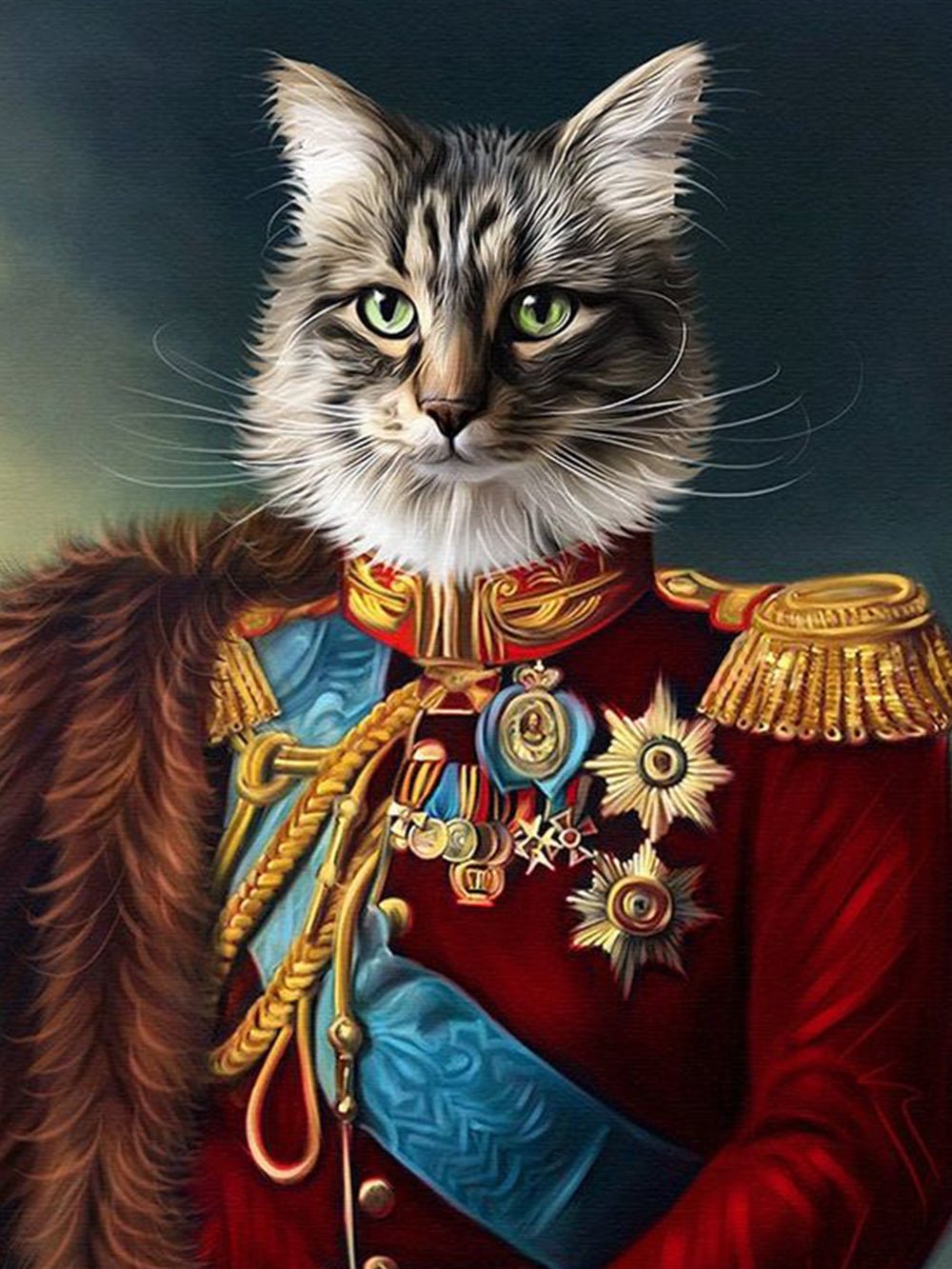 Alexander Suvorov Custom Pet Portrait, Royal Pet Portrait | Turn Me Cartoons