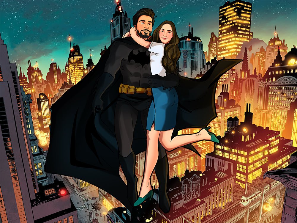 Personalized Superhero Portrait, Superhero Custom Portrait | Turn Me Cartoons