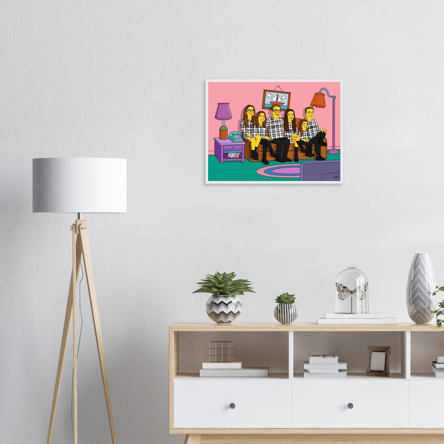 Classic Matte Paper Wooden Framed Poster | Turn Me Cartoons