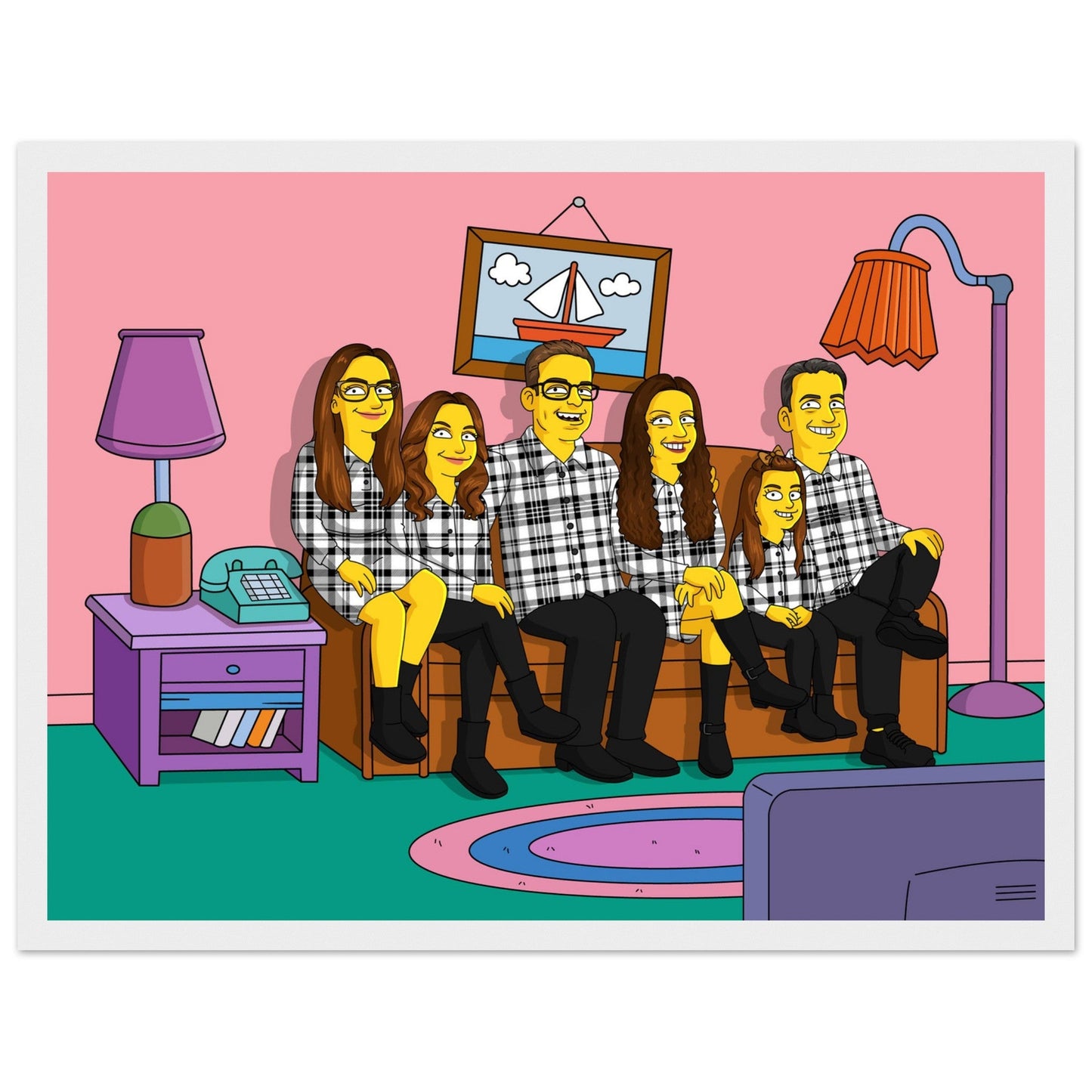 Classic Matte Paper Wooden Framed Poster | Turn Me Cartoons