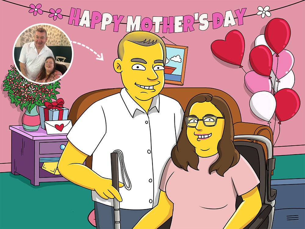 Custom Simpsons Portrait, Simpsons Family Portrait | Turn Me Cartoons