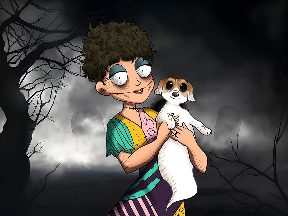 Digital Tim Burton Style Custom Portraits, Nightmare portrait | Turn Me Cartoons