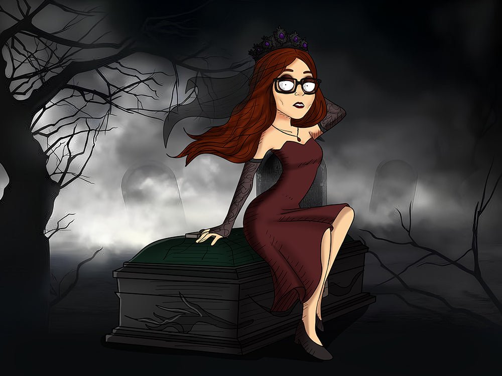Digital Tim Burton Style Custom Portraits, Nightmare portrait | Turn Me Cartoons