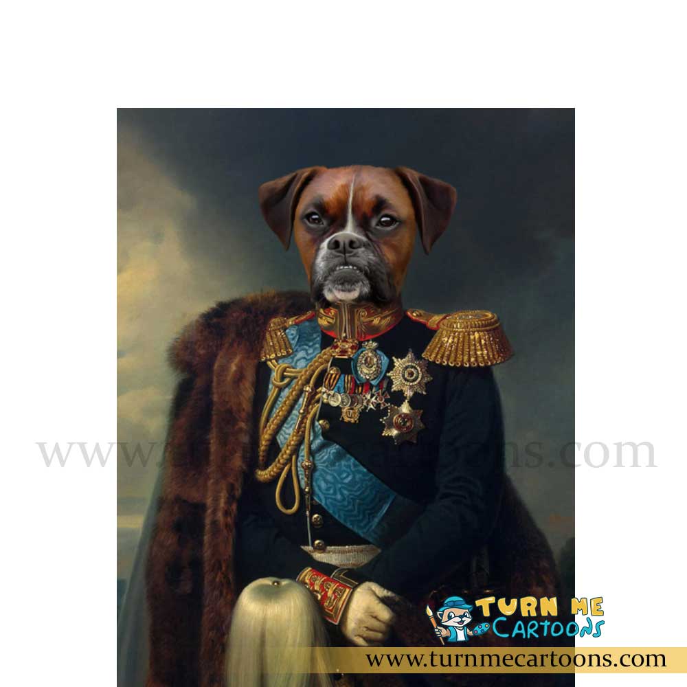 Royal Pet Portraits, Dog Portrait, Pet Paintings | Turn Me Cartoons