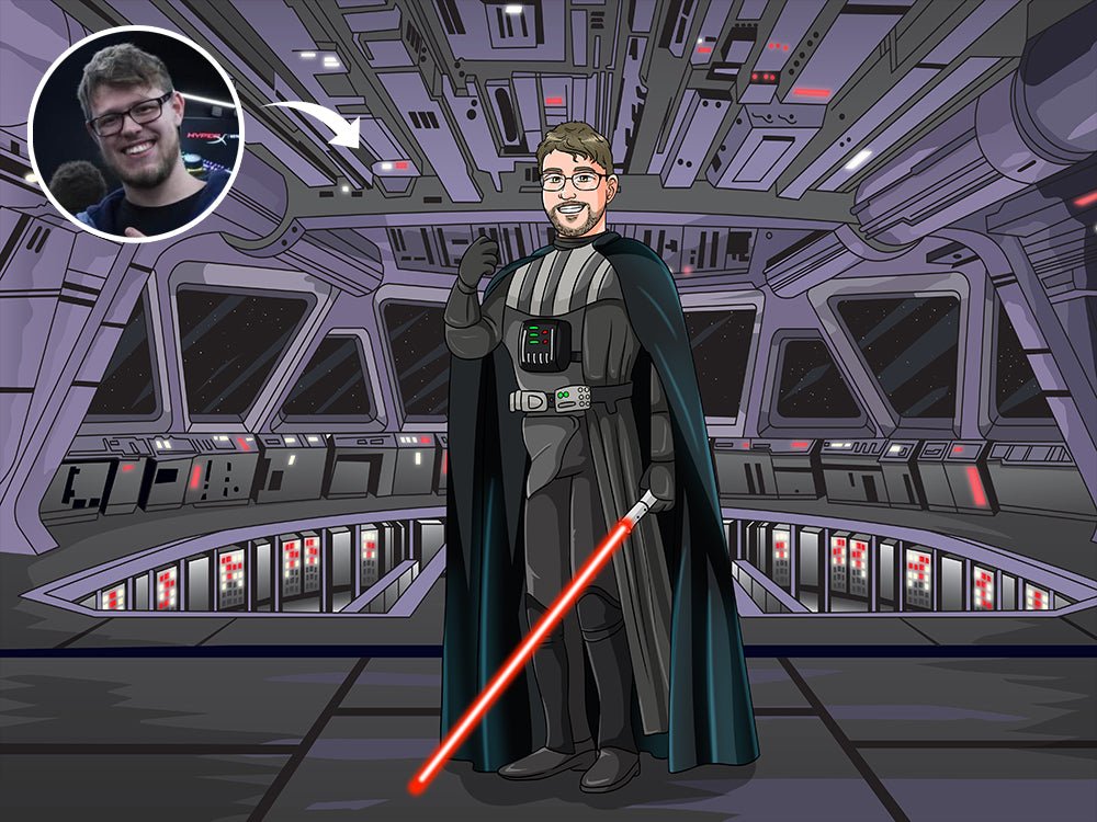 Make Me Jedi, Custom Jedi Portrait | Turn Me Cartoons