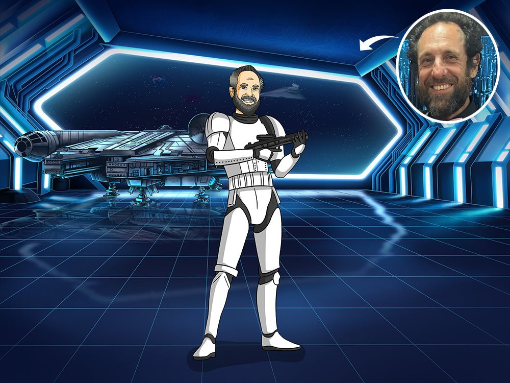 Make Me Jedi, Custom Jedi Portrait | Turn Me Cartoons