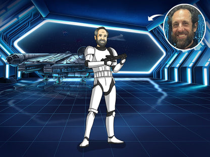 Make Me Jedi, Custom Jedi Portrait | Turn Me Cartoons