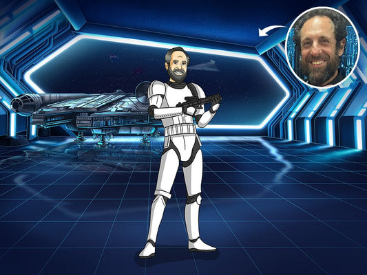 Make Me Jedi, Custom Jedi Portrait | Turn Me Cartoons
