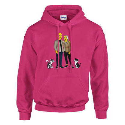 Classic Unisex Pullover Hoodie | Gildan® 18500 White | Turn Me Cartoons