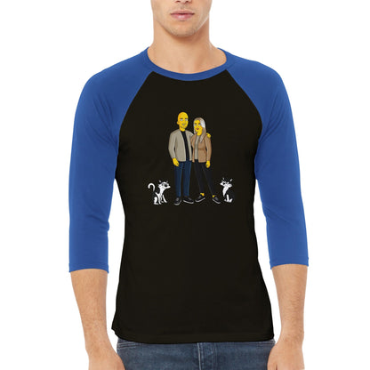 Unisex 3/4 sleeve Raglan T-shirt | Turn Me Cartoons