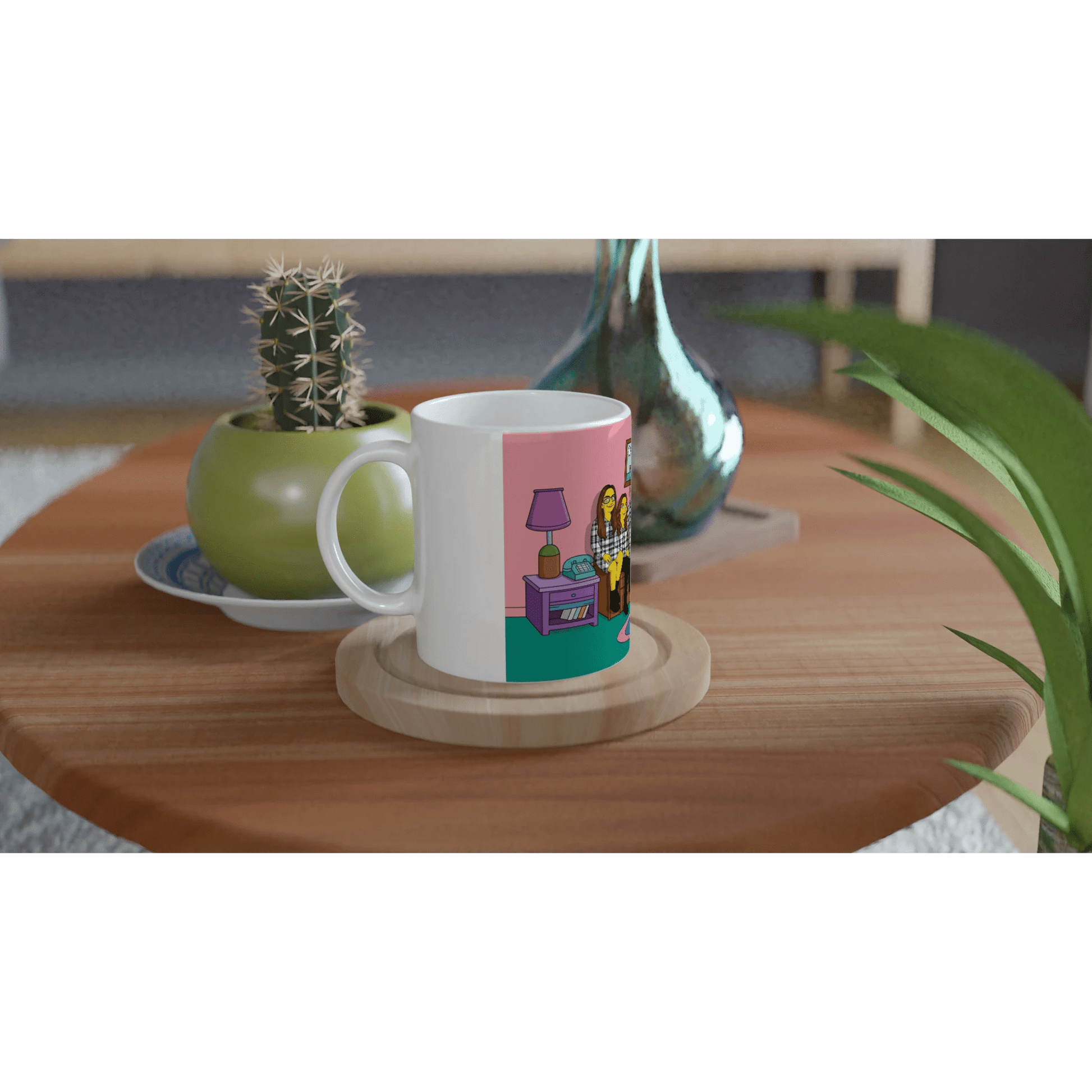 11oz Ceramic Mug | Turn Me Cartoons