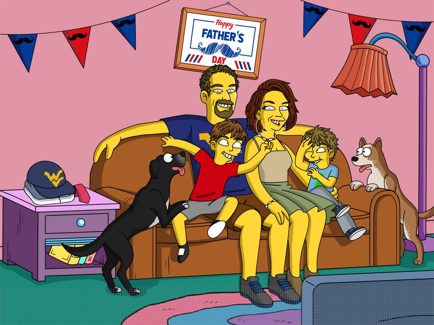 Custom Simpsons Portrait, Simpsons Family Portrait | Turn Me Cartoons