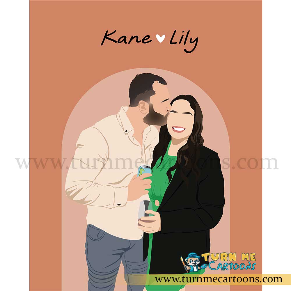 Faceless Portrait, Faceless Art, Custom Faceless Illustrations | Turn Me Cartoons