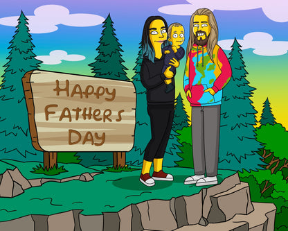 Custom Simpsons Portrait, Simpsons Family Portrait | Turn Me Cartoons