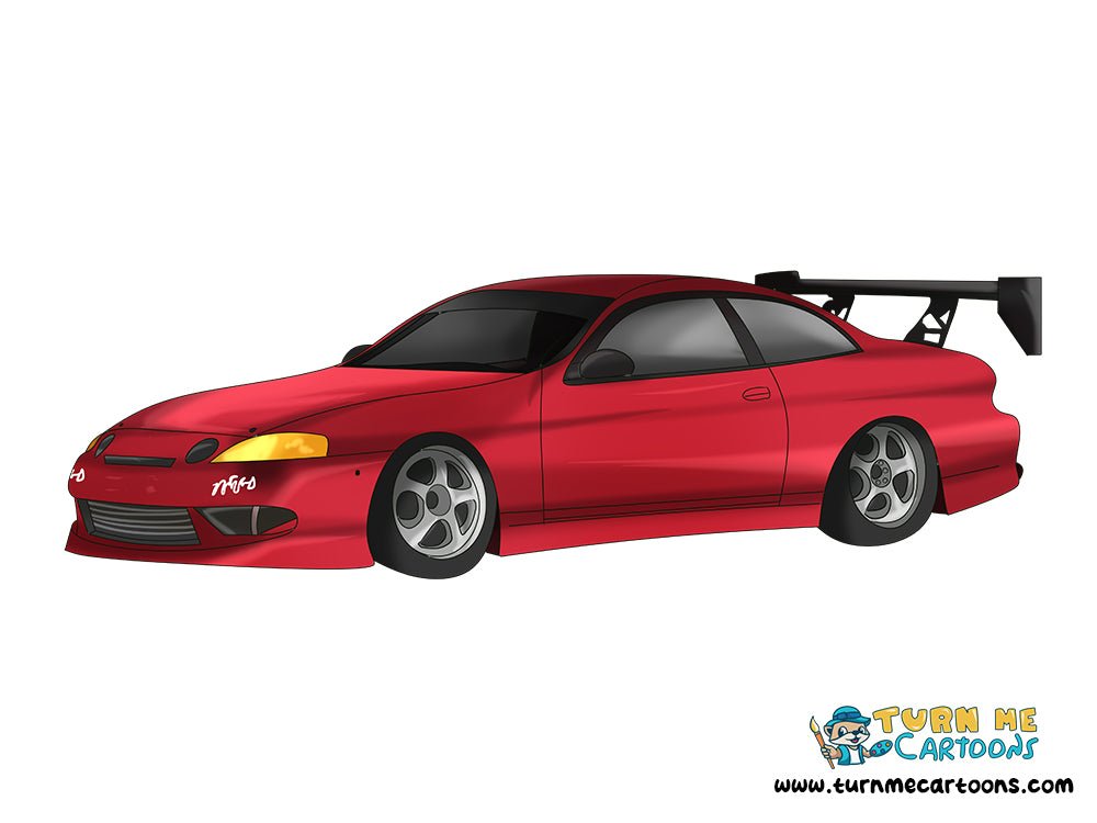 Car Cartoon Vector Art, Carros, Personalized Car Portrait | Turn Me Cartoons