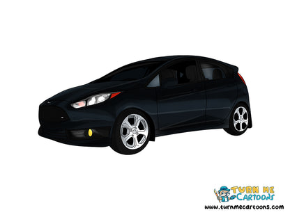 Car Cartoon Vector Art, Carros, Personalized Car Portrait | Turn Me Cartoons