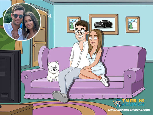 Family Guy Portrait, Family Guy Custom Portrait | Turn Me Cartoons