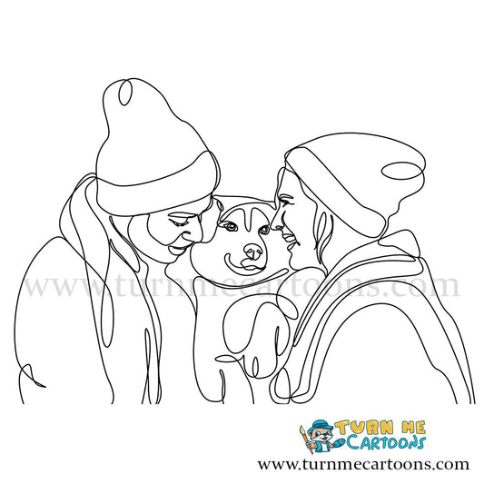 Line Art, Outline Art Drawing, Line Art Illustrator | Turn Me Cartoons