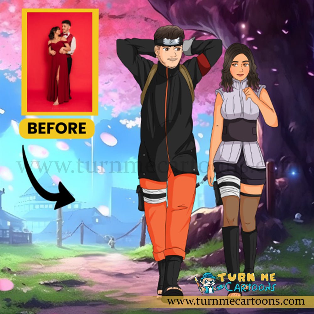 Naruto Portrait, Naruto Custom Portrait, Naruto Illustration | Turn Me Cartoons