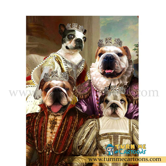 Royal Pet Portraits, Dog Portrait, Pet Paintings | Turn Me Cartoons