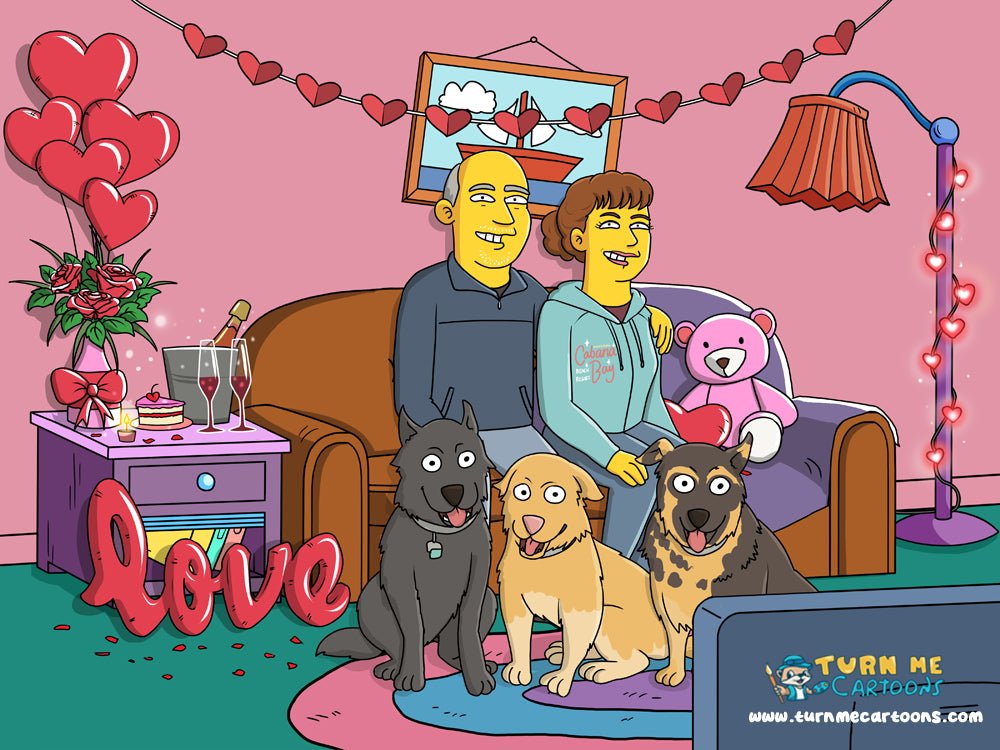 Custom Simpsons Portrait, Simpsons Family Portrait | Turn Me Cartoons