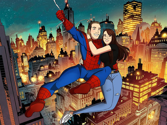 Personalized Superhero Portrait, Superhero Custom Portrait | Turn Me Cartoons