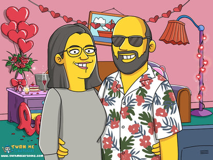 Custom Simpsons Portrait, Simpsons Family Portrait | Turn Me Cartoons