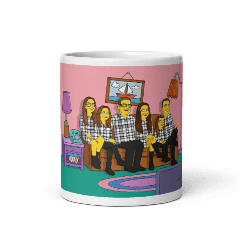 11oz Ceramic Mug | Turn Me Cartoons